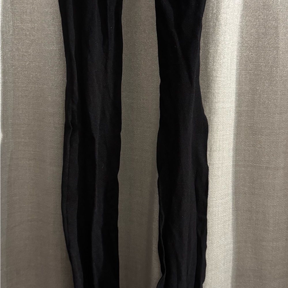 Coquette Knee High Tights with Black Bow Closed Toe